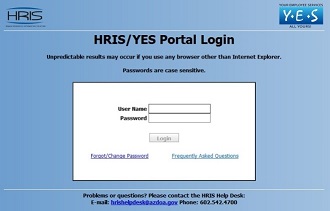 HRIS/YES Portal Login